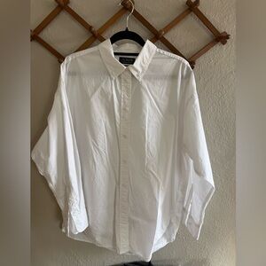 Oversized JCrew White Button Down